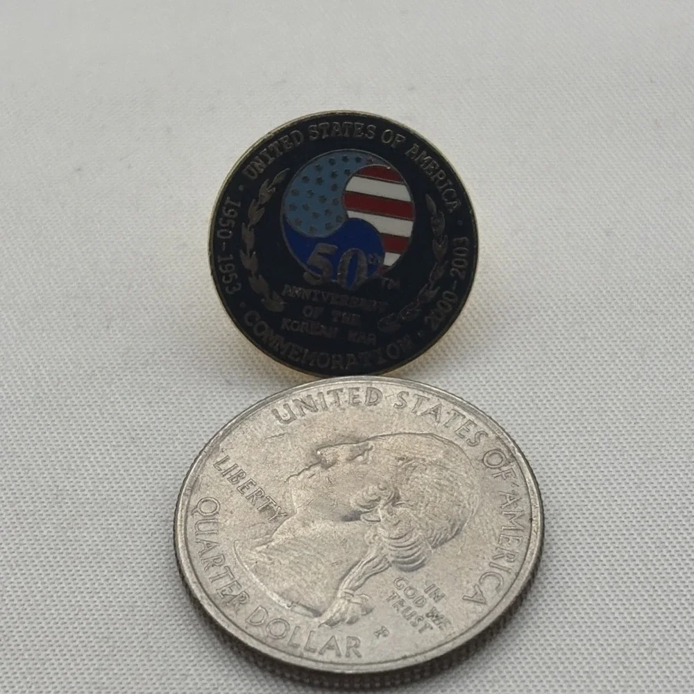 United States Of America Korean War 50th Anniversary Commemoration Lapel Hat Pin